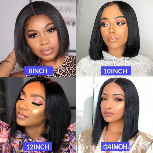 Bone Straight 13X4 Pre Plucked 150% Malaysian Remy Human Hair Wigs Bone Straight Closure Wig Lace Frontal Wigs For Women